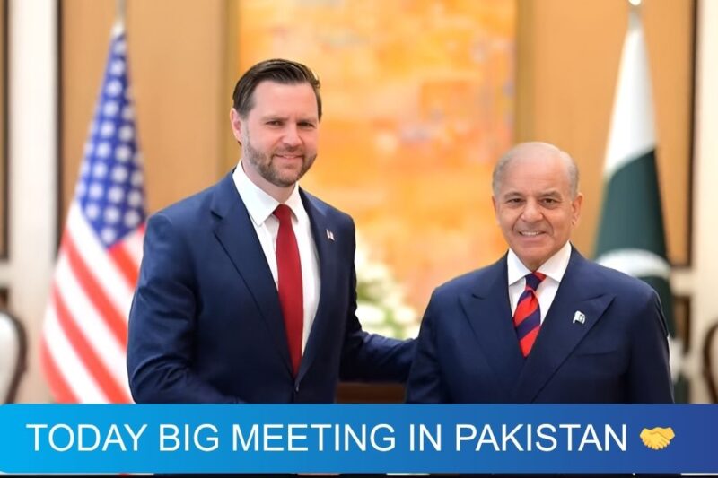 Today Big Meeting in Pakistan: Pakistani Prime Minister meets with JD Vance 🤝