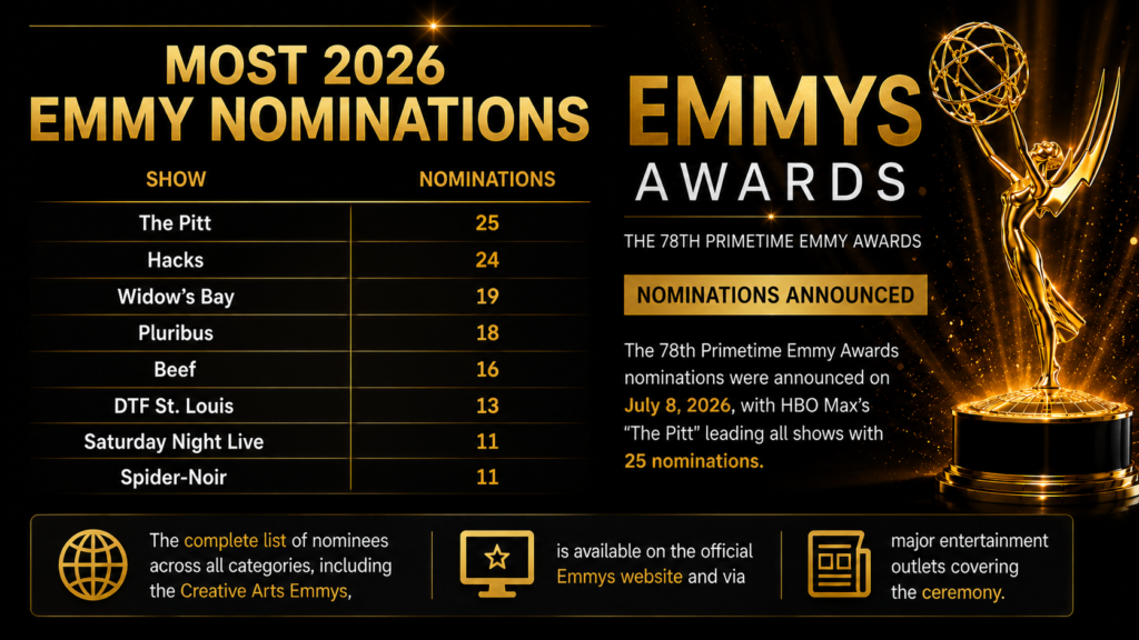 Emmy Nominations 2026