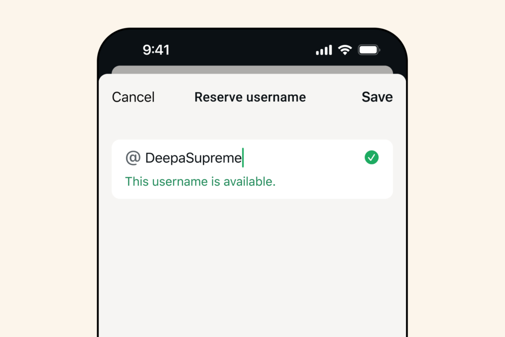 WhatsApp Username