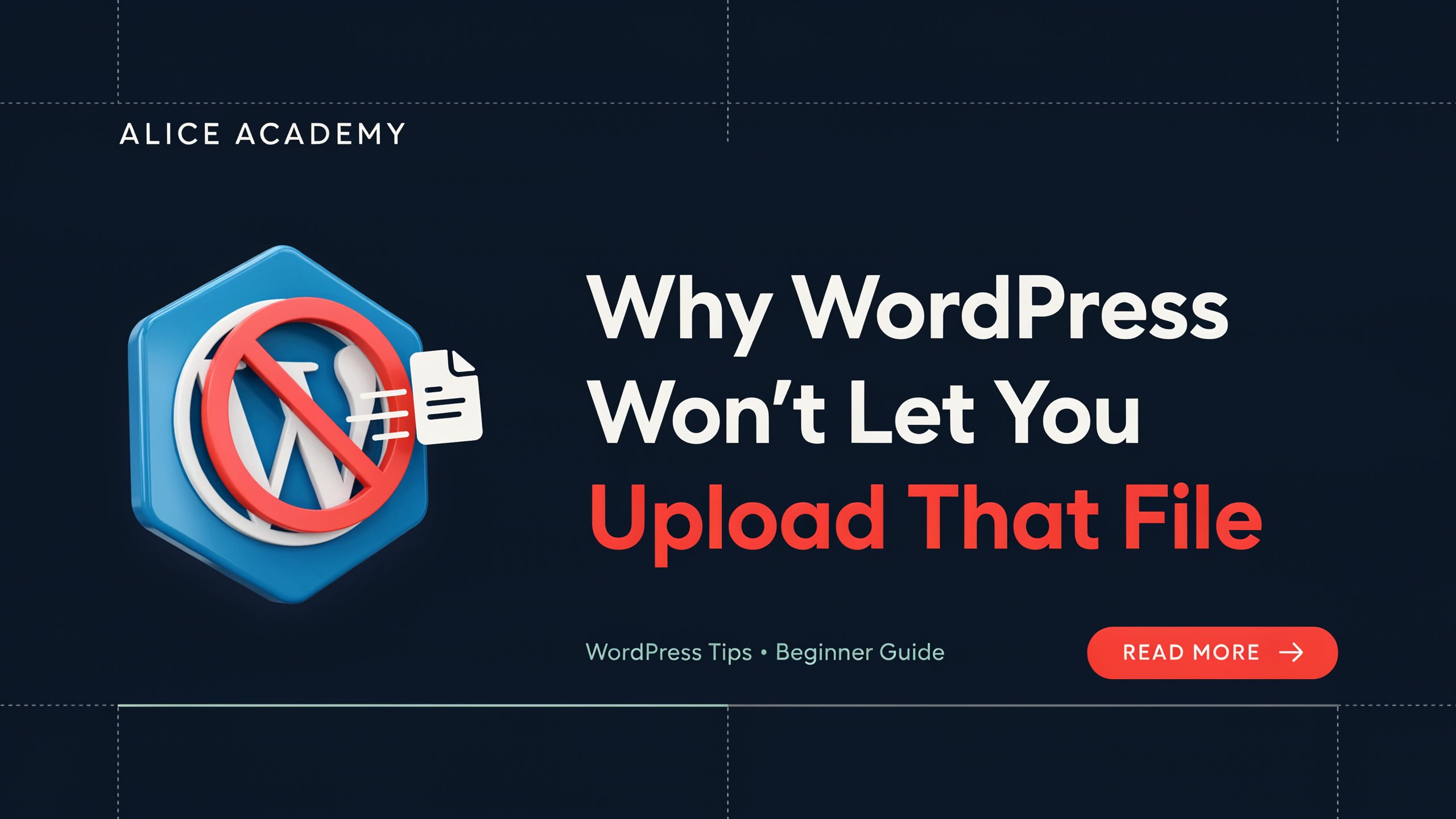 WordPress won't let me upload a file